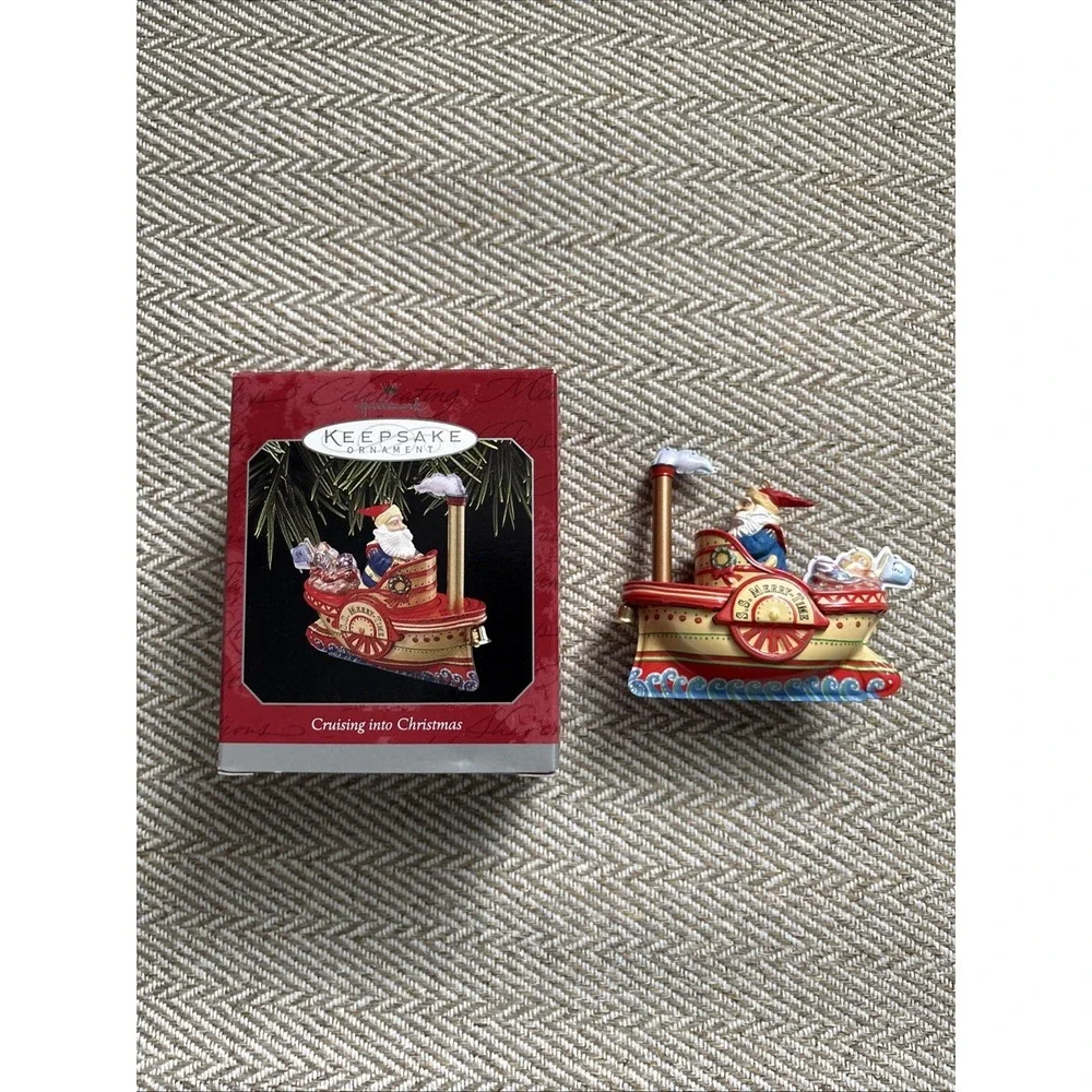 Hallmark Keepsake Ornament, Cruising into Christmas  1998 Santa Ship QX6196